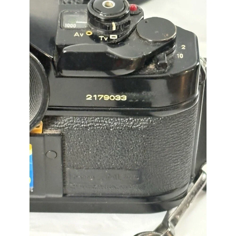 Canon A-1 35mm Film Camera with toyo optics 28mm 1:3.5 Lens and F=28-80  Tested